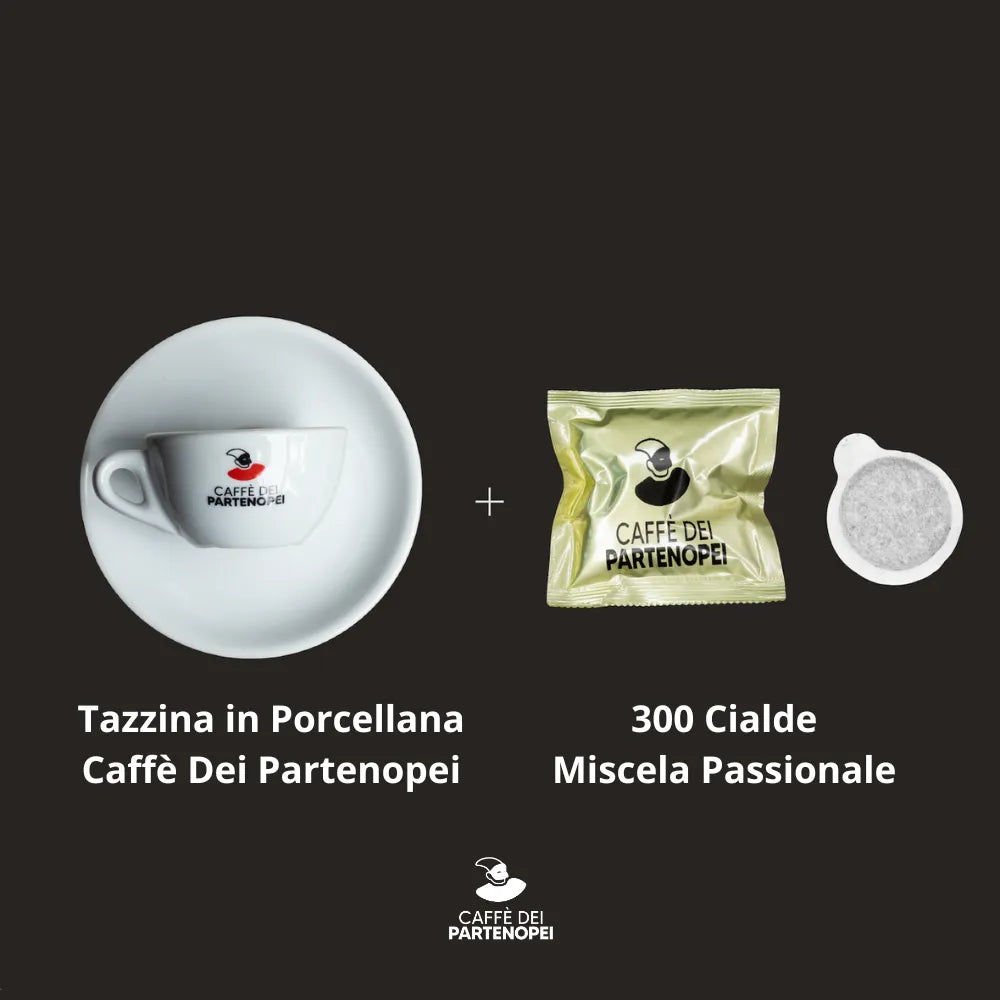 300 Cialde Miscela PASSIONALE + Tazzina Porcellana