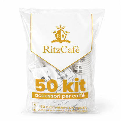 Cialde Miscela Decaffeinata - Box da 50 pz + KIT Accessori